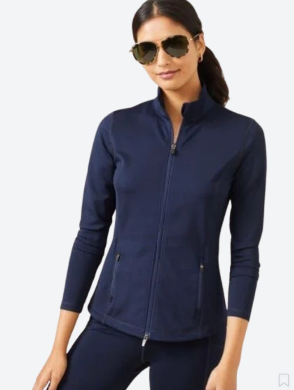 J.McLaughlin Billie Jacket Womens Blue Full Zip Size Small Activewear